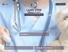Tablet Screenshot of laurelstoneveterinaryhospital.com